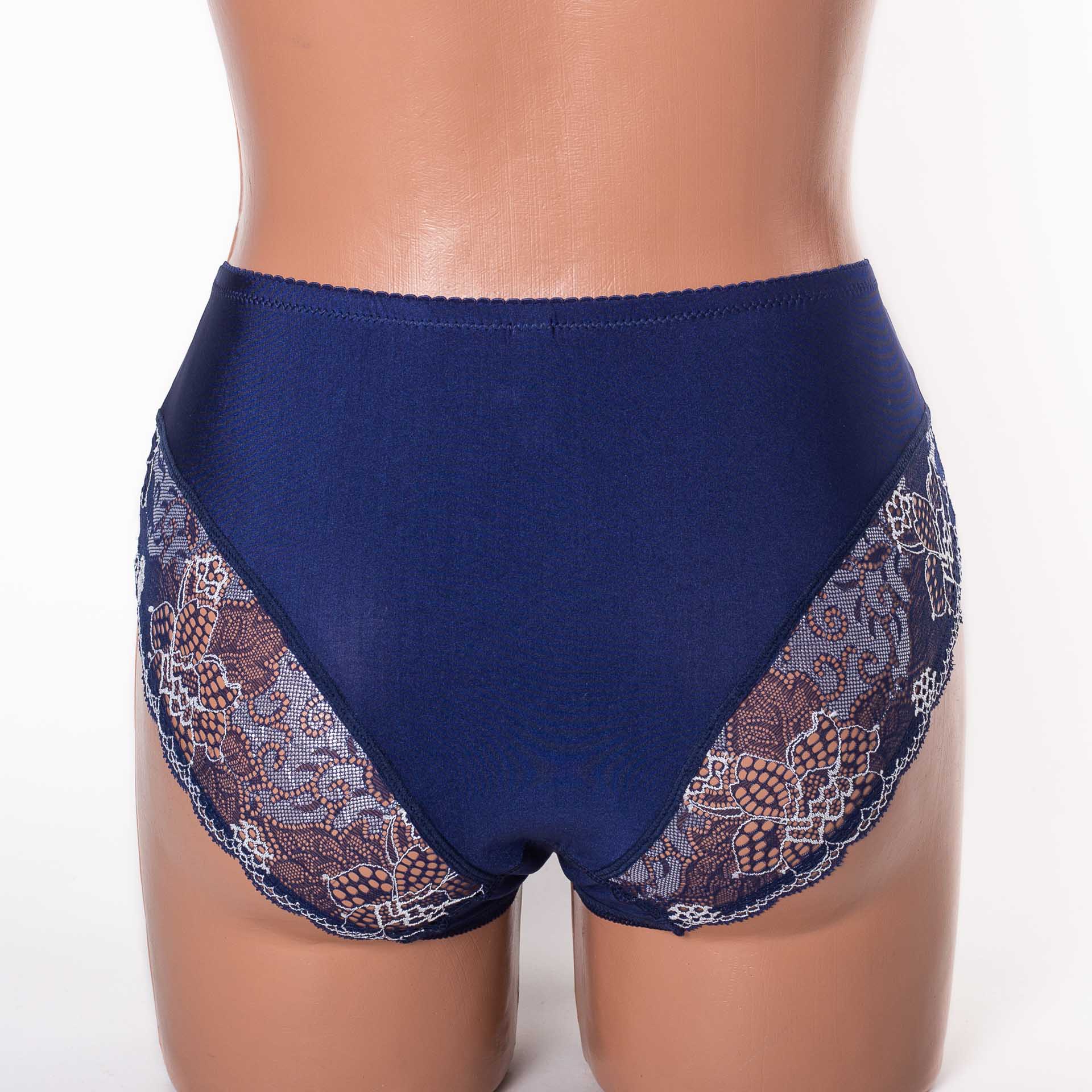  Жіночі труси Lanny mode мікрофібра з мереживом 51022 сині 3948-4